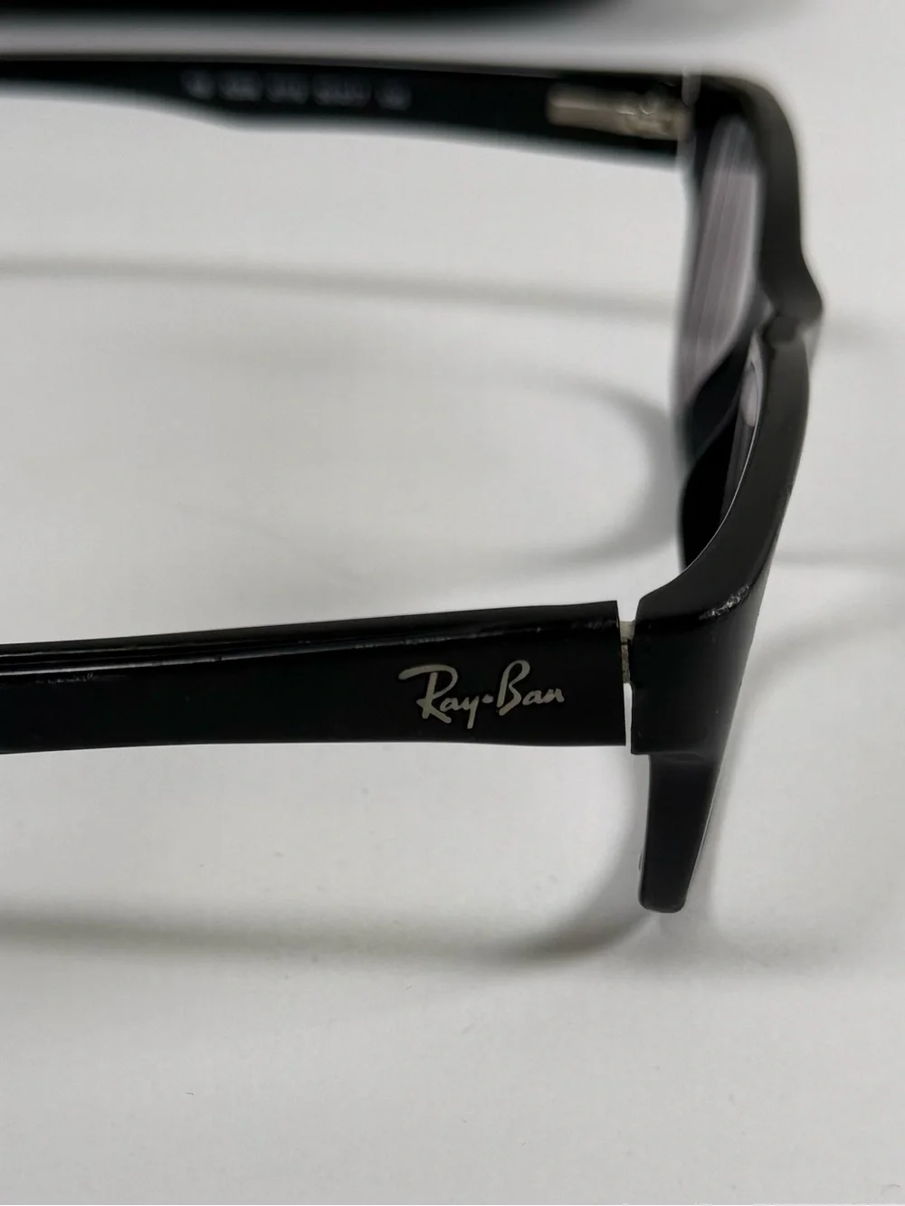 Ray-Ban Black Rectangular Eyeglass Frames w/ Original Case RX